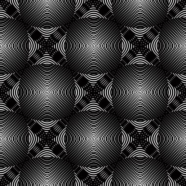 Siyah ve beyaz süs seamless modeli