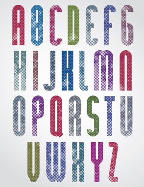 font with rounded corners.