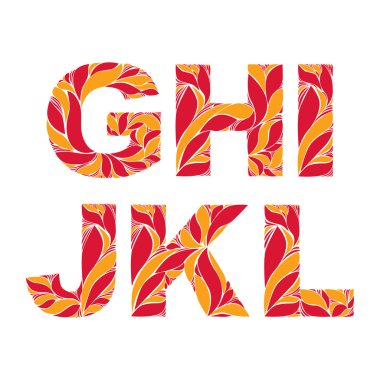 Beautiful typescript with natural autumn pattern