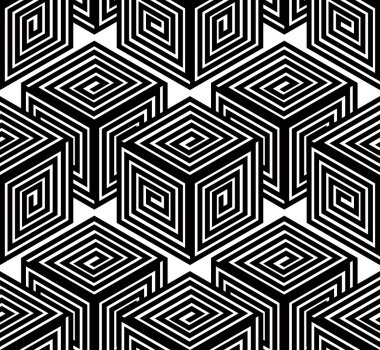 Hayali soyut geometrik seamless modeli.