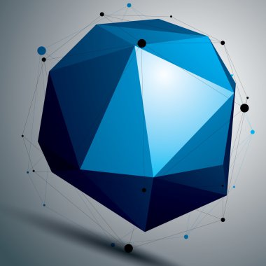 Geometrik 3d karmaşık kafes nesnesi