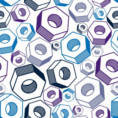 industrial nut pattern