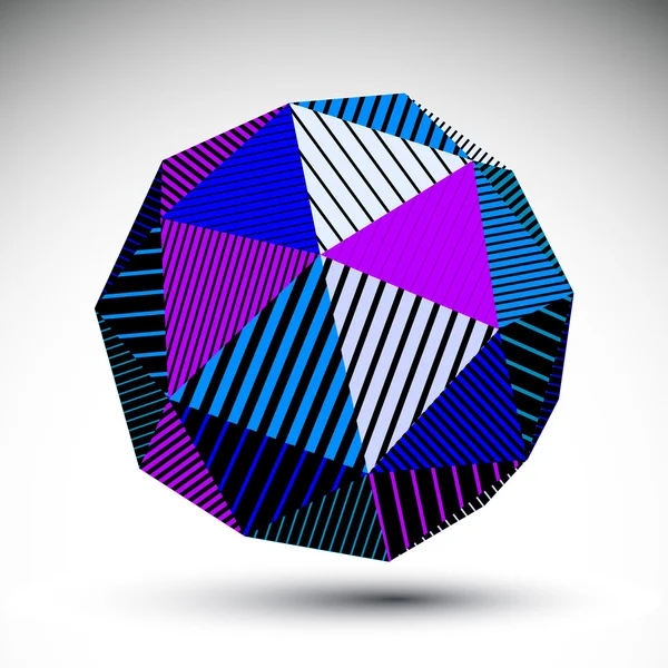 Symmetric spherical technology object — Stock Vector