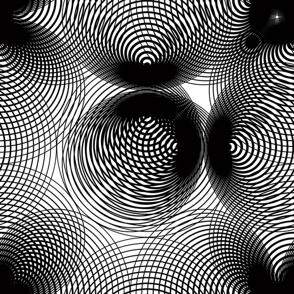 Geometrische zwart-wit gestreept naadloze patroon — Stockvector
