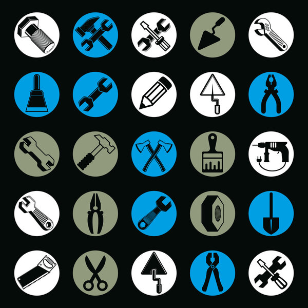 Детальная коллекция рабочих инструментов
