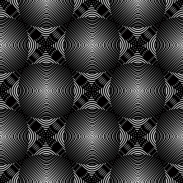 Black and white ornamental seamless pattern — Stock Vector