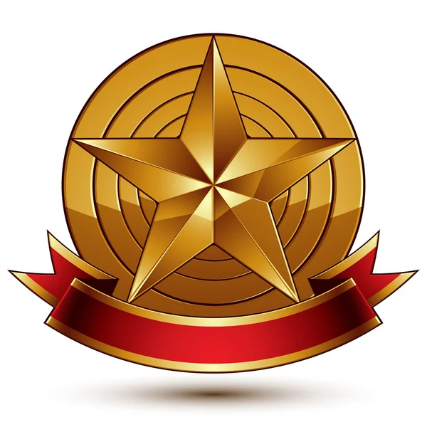 Heraldisches goldenes Symbol — Stockvektor