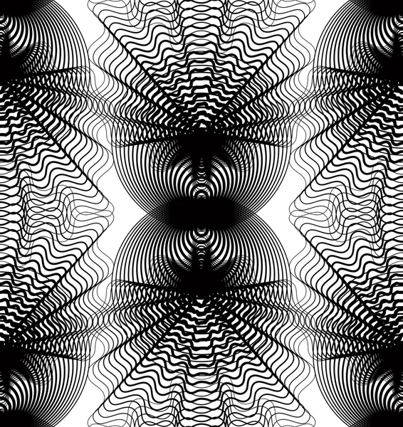 Illusionäre abstrakte nahtlose Muster — Stockvektor