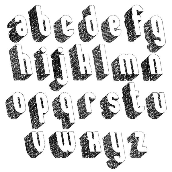 Retro style font — Stock Vector