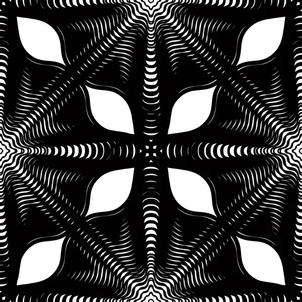 Orné fond abstrait monochrome — Image vectorielle