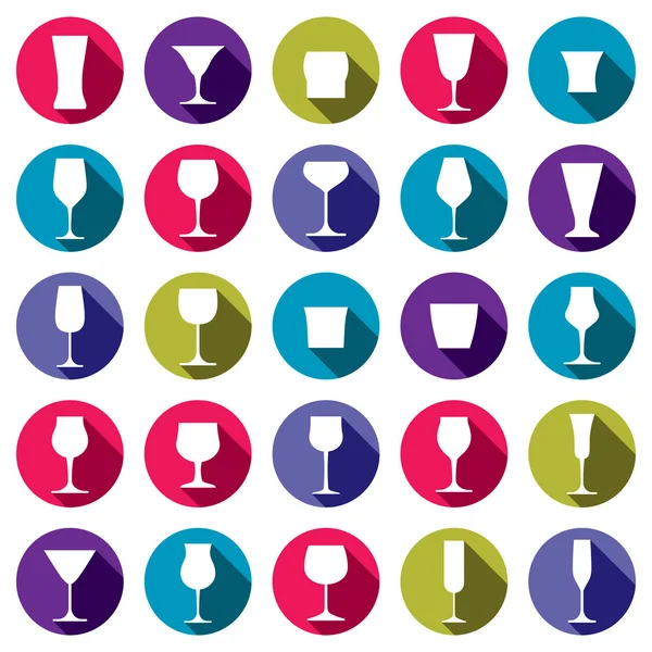 Classic goblets collection — Stock Vector