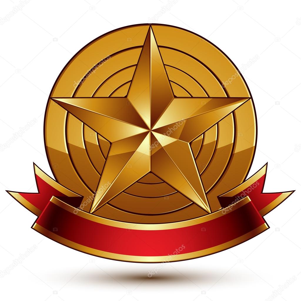 Heraldic golden symbol