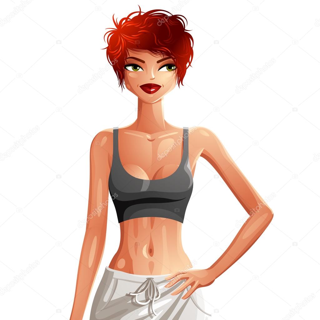 Beautiful Lady Vector Illustration Sexy Slim Red Haired Girl Holding Her Hand On A Waist Healthy Lifestyle Theme Colorful Drawing Caucasian Woman Isolated On White Background Premium Vector In Adobe Illustrator Ai Beautiful Lady Vector Illustration Sexy Slim Red Haired Girl Holding Her Hand On A Waist Healthy Lifestyle Theme Colorful Drawing Caucasian Woman Isolated On White Background Premium Vector In Adobe Illustrator Ai
