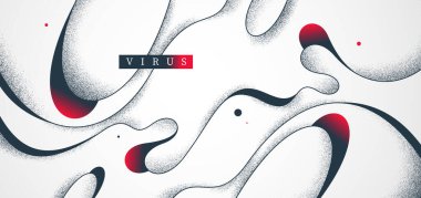 Dinamik hareket vektöründeki kıvrımlı çizgiler soyut arkaplan, mutasyondaki virüs yaşam formu duvar kağıdı sanatı gibi görünüyor, sıvı eğrisi doğrusal soyutlama, dalgalı hareket.