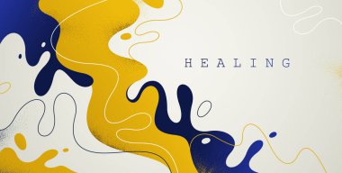 Kavisli sıvı şekilli soyut vektör arkaplan, lav lambası kıvrımları sanat duvar kağıdı, düz çizgiler biçimsiz sulu şekiller, akışkan erimiş şekiller.