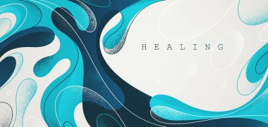 Yumuşak sıvı lav şekilli soyut vektör arkaplanı, eğri çizgileri ve şekilleri soyutlama sanatı, sıvı akışı biçimsiz resimleme.