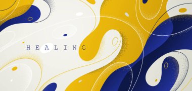 Kavisli sıvı şekilli soyut vektör arkaplan, lav lambası kıvrımları sanat duvar kağıdı, düz çizgiler biçimsiz sulu şekiller, akışkan erimiş şekiller.