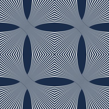 Trippy hipnotik kusursuz desen, vektör optik illüzyon sonsuz soyut arkaplan, op sanat doğrusal çizgiler sürreal sonsuz duvar kağıdı.
