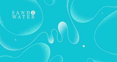 Deniz kıyısı dalgaları vektör soyut arka plan, doğrusal kıvrımlı hatlar ve doku sanat, sakinleştirici ve yatıştırıcı okyanus plajı resimleme duvar kağıdı.