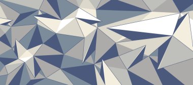 Çokgen vektör 3D soyut arkaplan, düşük poli yüzey kırık keskin elementler, kristal yapı üçgen çokgenler, asgari soyutlama.