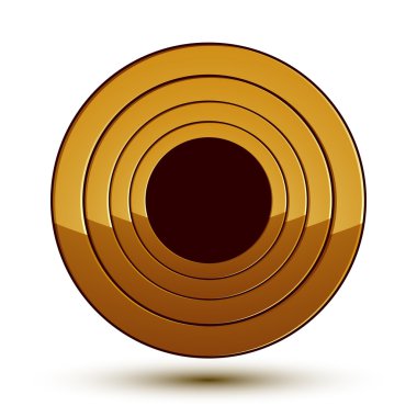 Sophisticated round emblem