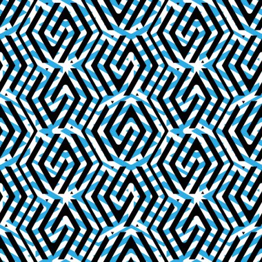 Geometrik dağınık çizgili seamless modeli