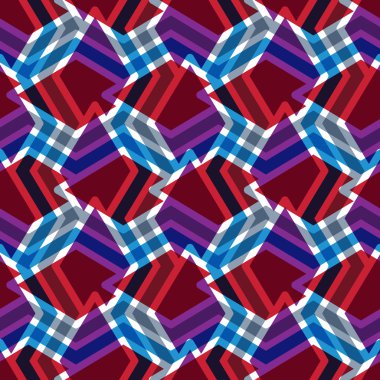 Geometrik dağınık çizgili seamless modeli