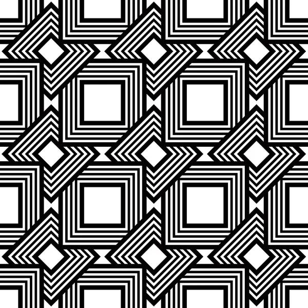 Χωρίς ραφή μαύρο και άσπρο μοτίβο — Διανυσματικό Αρχείο