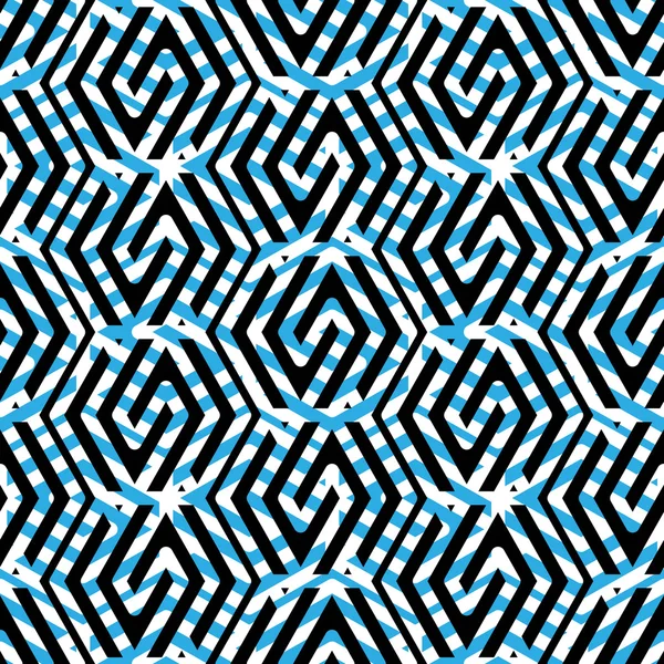 Geometrische rommelig bekleed naadloze patroon — Stockvector