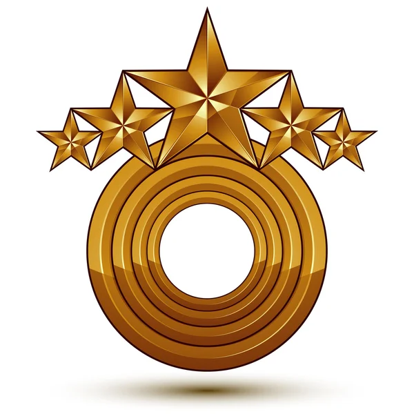 金色の星を持つ素晴らしいテンプレート — ストックベクタ