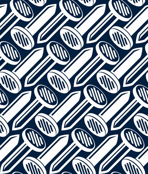 3d nails symmetric seamless pattern — Stockvector