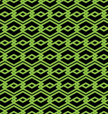 Black and green abstract seamless pattern