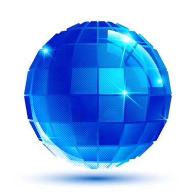 dimensional sparkle spherical object