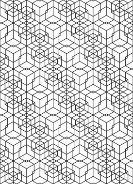 siyah ve beyaz geometrik kusursuz desen