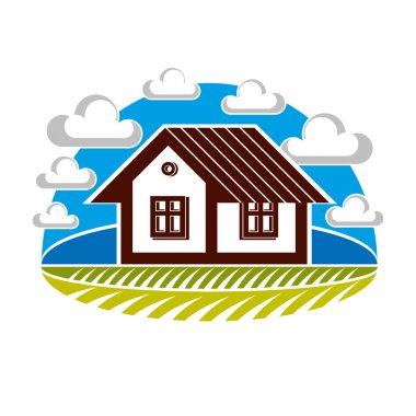 basit ev illüstrasyon