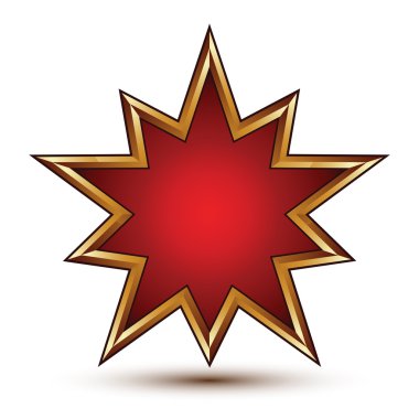 Heraldic 3d glossy star