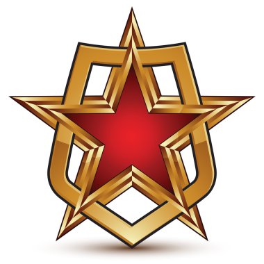 pentagonal golden star symbol