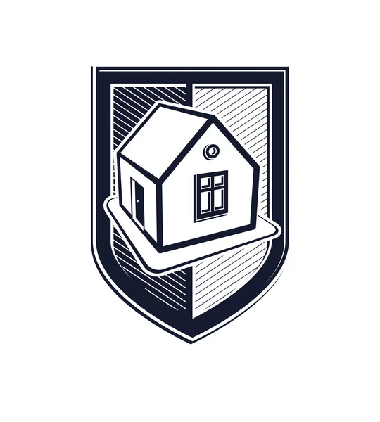 Home insurance conceptual icon — Stock Vector