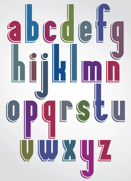 Πολύχρωμο κινούμενα γραμματοσειρά — Διανυσματικό Αρχείο
