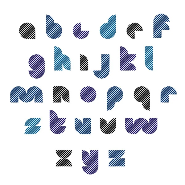 Colorful circle lowercase letters — Διανυσματικό Αρχείο