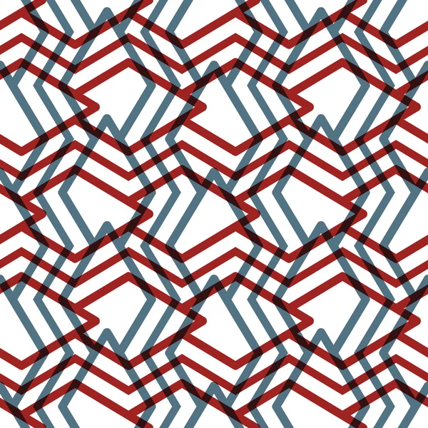Geometriska stökigt fodrad seamless mönster — Stock vektor
