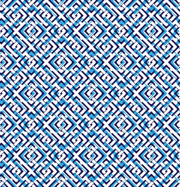 Patrón azul abstracto sin costura — Vector de stock