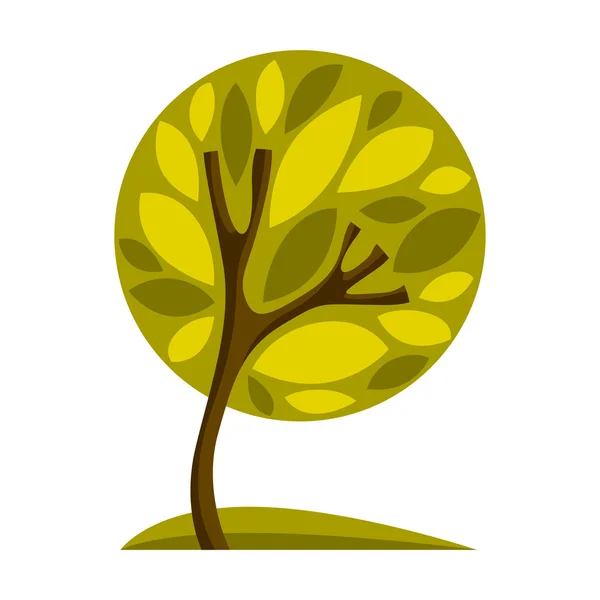 Ilustración creativa del árbol — Vector de stock