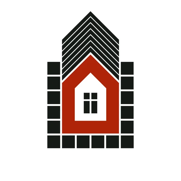 Simple house icon for graphic design — ストックベクタ