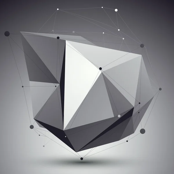Gabarit polygonal géométrique treillis — Image vectorielle