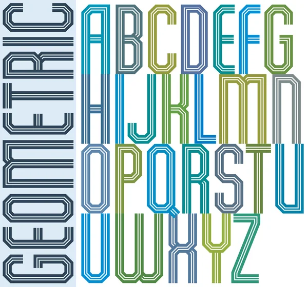 Decorative poster letters — ストックベクタ