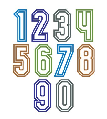 Colorful regular stripy numbers