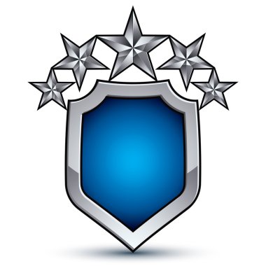 Majestic blue emblem with silver stars