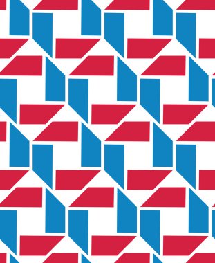 Colorful endless texture with geometric figures