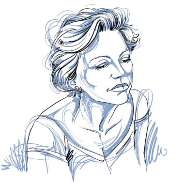 Delicate stylish sorrowful girl